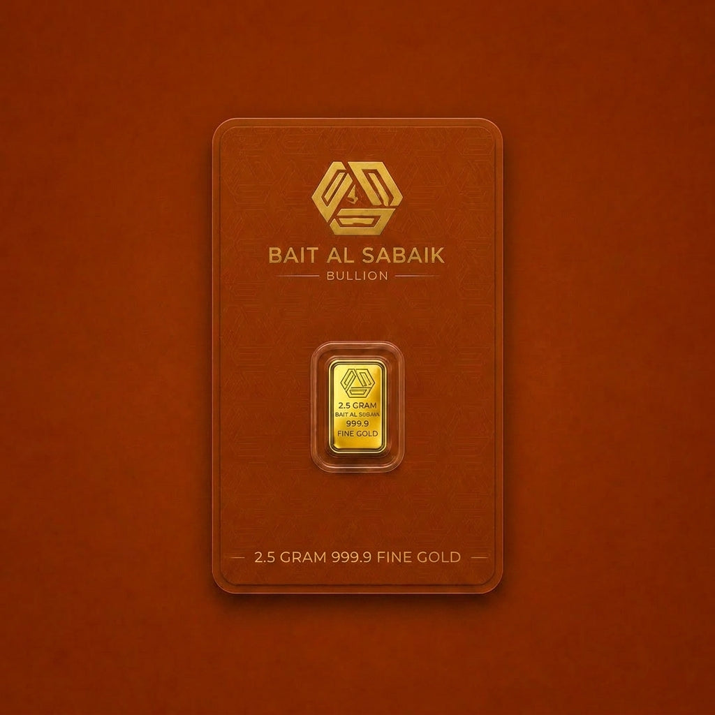 2.5 Gram Fine Gold Bar 999.9