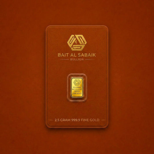 2.5 Gram Fine Gold Bar 999.9