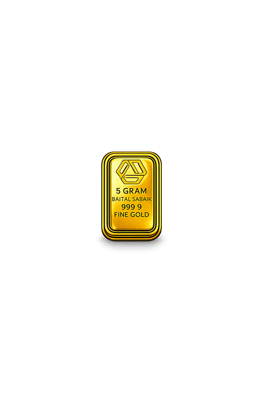 5 Gram Fine Gold Bar 999.9