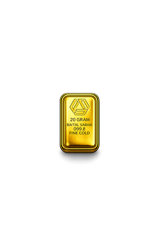 20 Gram Fine Gold Bar 999.9